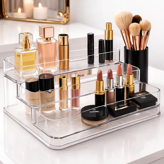 Organizador Acrílico Multinível Maquiagem Perfume Cosméticos