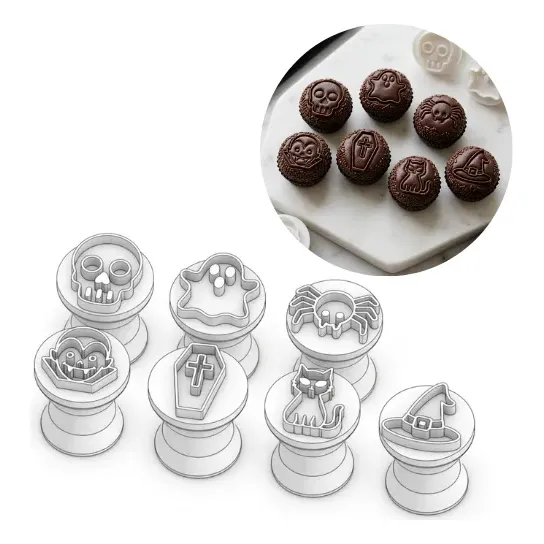 Kit Carimbo Decoração Brigadeiro Doces Docinho Halloween