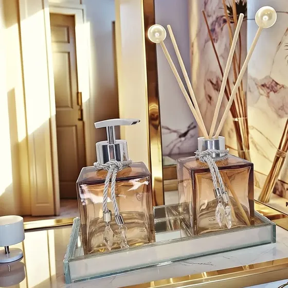 Kit Lavabo Vidro Branco C/ Válvula Dourada Envio Imediato