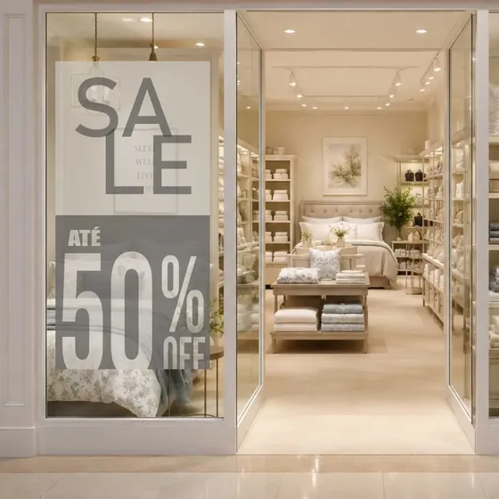 Adesivo Vitrine Liquidação Promoção Loja Shopping Em Jateado