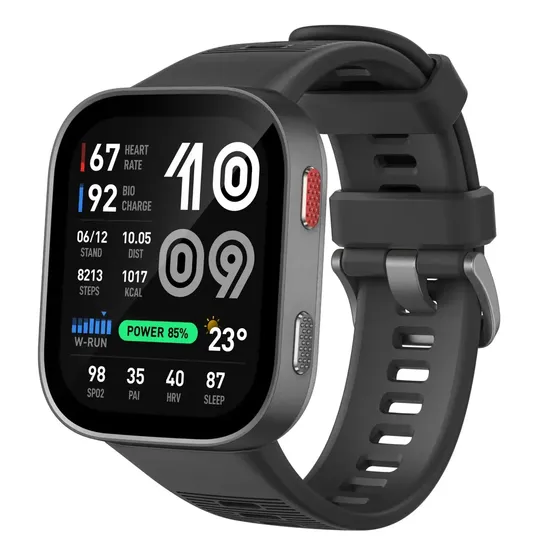 Relógio inteligente Amazfit Bip Max Amoled Smartwatch 2.07 Gps Bluetooth Calls 5 atm Sports Running Fitness
