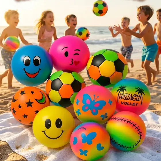 Bola Vinil Inflável Kit Com 10 Bolas Infláveis Cores Sortidas 23cm Praia Piscina Festa Aniversario Parque Atacado Smile Neon Colorido Brinquedo Infantil Ar Livre Agua Diversao Louis Riel Acustico
