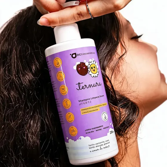Shampoo Dermatite Controlada Para Cabelos Sensíveis