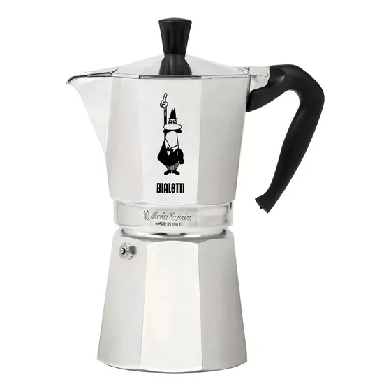 Cafeteira portátil Bialetti Moka Express 12 Cups alumínio italiana