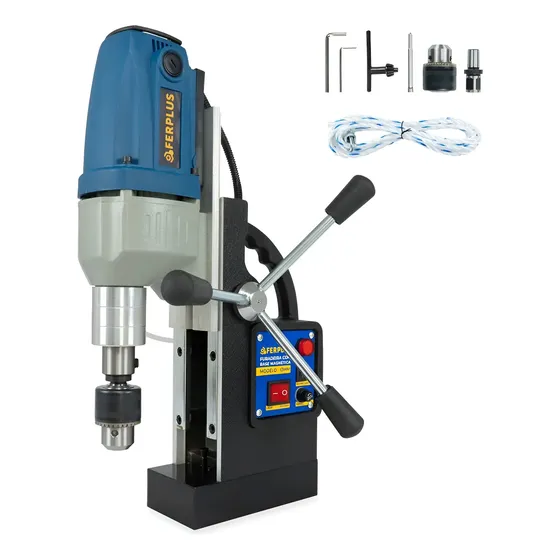 Furadeira Base Magnética 1300w Para Metal