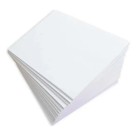 Papel Couche Brilho 170g A4 100 Folhas Suzano Queima Estoque Branco