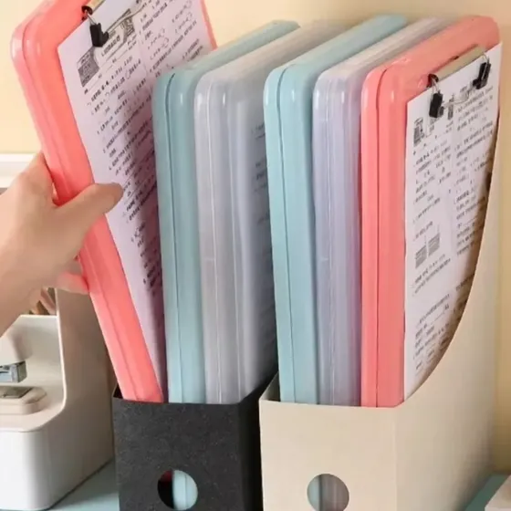 Prancheta A4 com Armazenamento para Documentos, Pastas e Escola