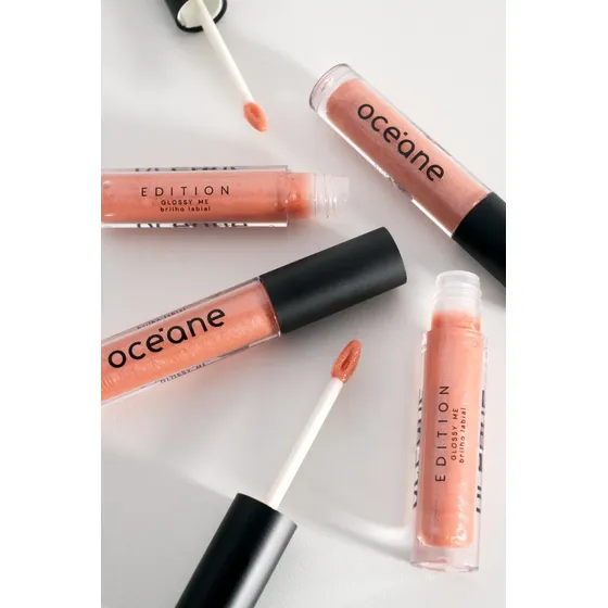 Brilho Labial Glossy Me Océane - Natural Rose 4g Rosa Claro