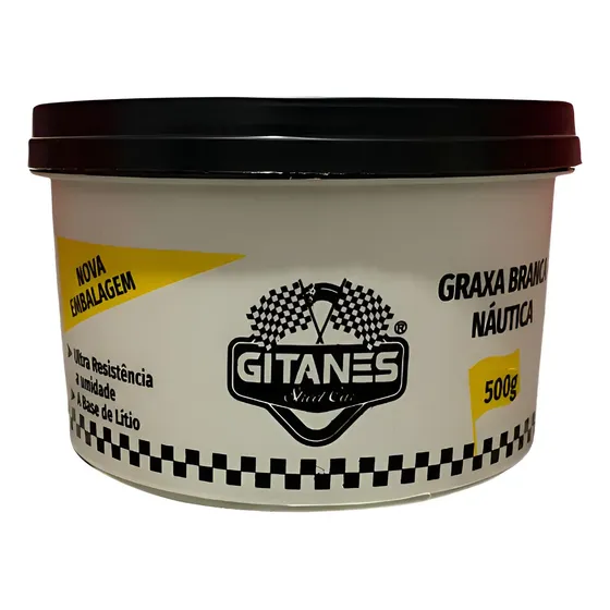 Graxa Lítio Gitanes Branca Náutica 500g Anticorrosiva Multiuso