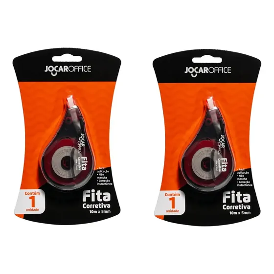 Kit 2 Fitas Corretivas 10m Cada Escolar Não Mancha Oferta
