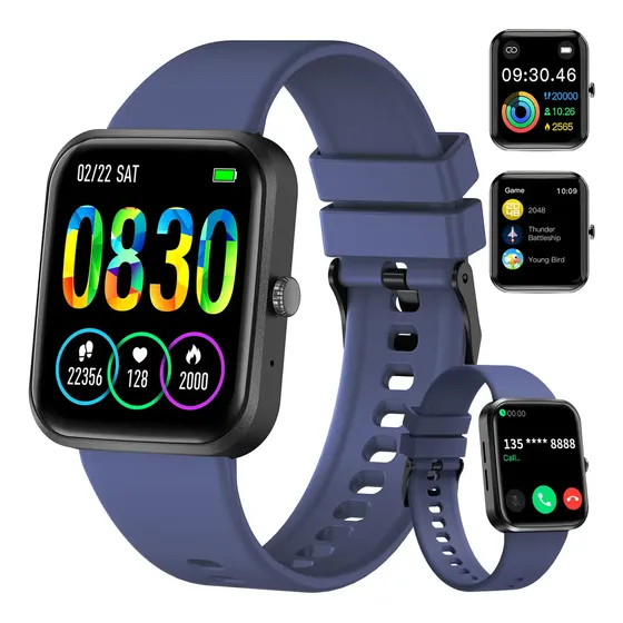 Smartwatch PEJE HXW06 1.83" Preto IP68 Bluetooth 123 Modos de Esporte