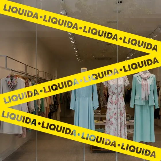Adesivo Vitrine Faixa Liquidação - 6 Unidades