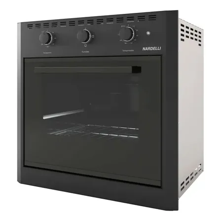Forno Elétrico De Embutir 60 Litros Nardelli Black E60 Cor Preto