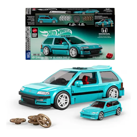 Blocos De Montar Mattel Brick Shopbrick Shop Speed Honda 248 Peças Em Caixa