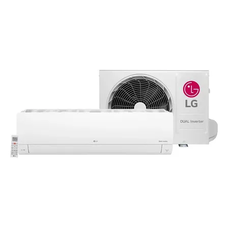 Split hi wall inverter LG dual compact R-32 12000 btu/h frio