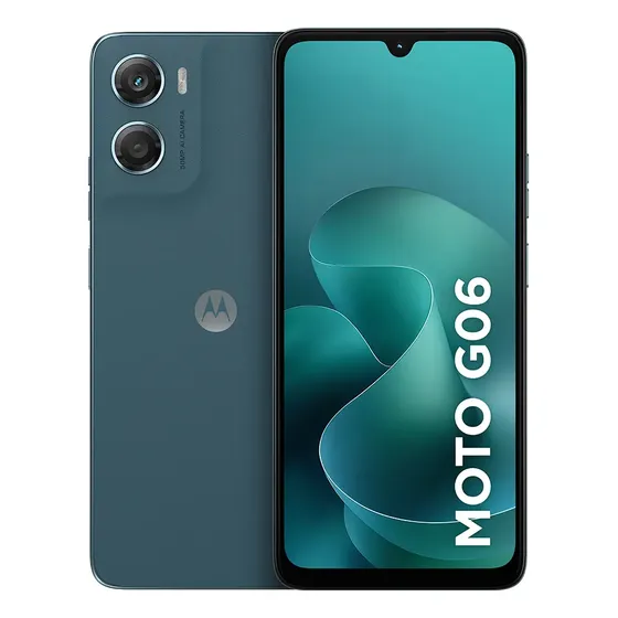 Smartphone Moto G06 Azul 128Gb/4RAm(+8 RAM boost), Câmera 50mp,Bateria 5200mah