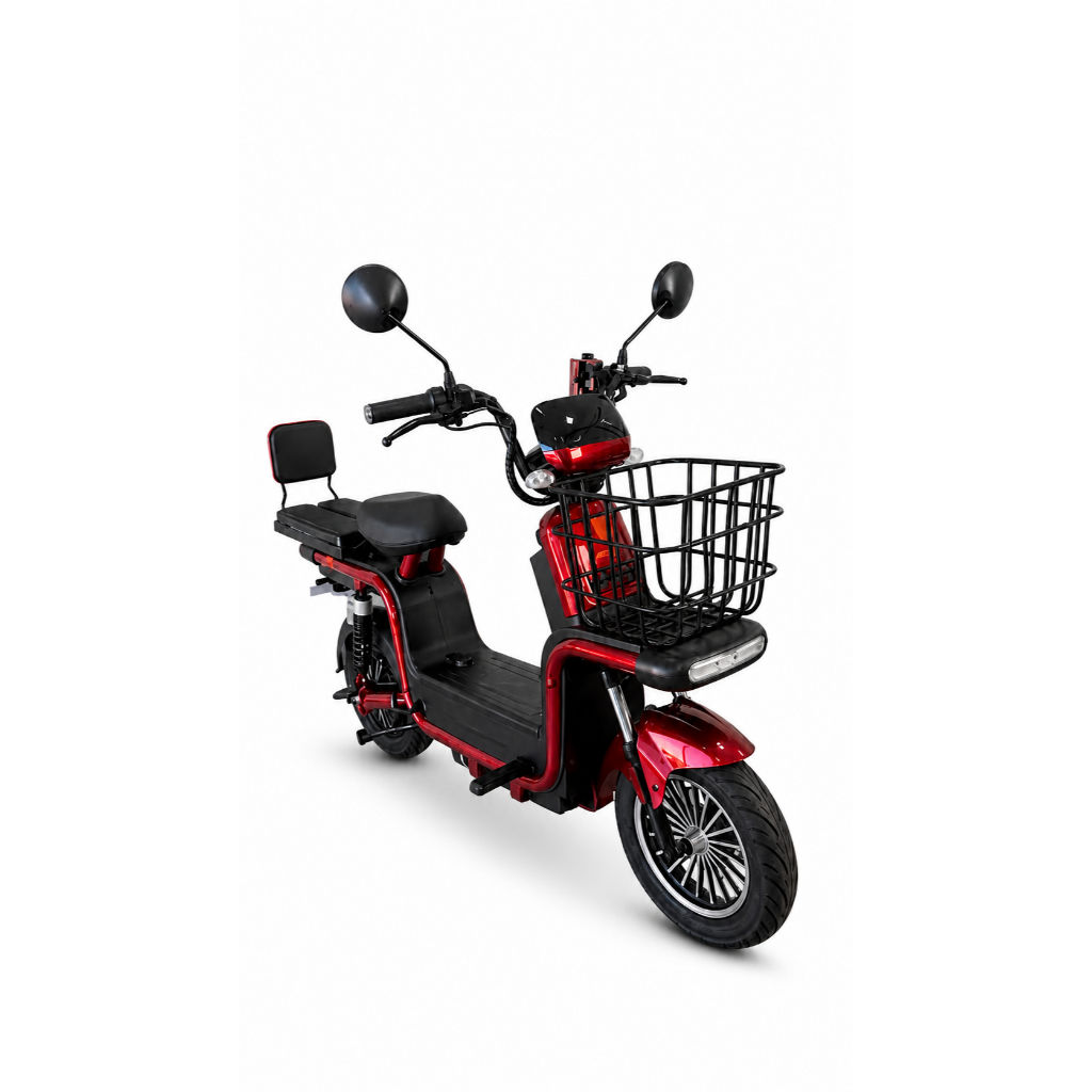 Scooter Moto Elétrica Giro 2002 800W 48V Cesto Dianteiro Até 32km/h