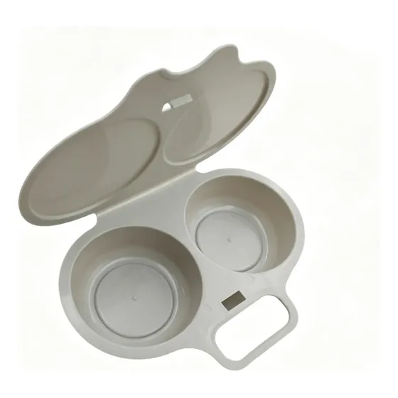 Cozedor De Ovos Para Micro-ondas Com Tampa Cinza