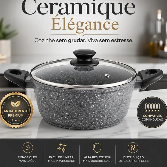Panela Caçarola de Indução Wolff Granilite 20cm