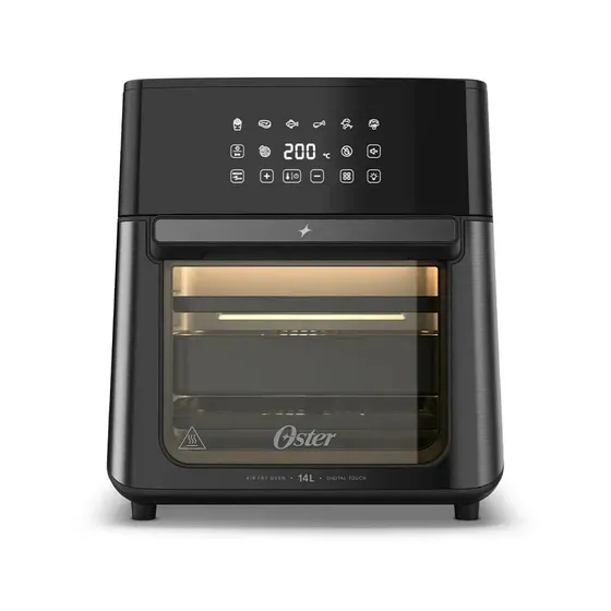Fritadeira e Forno Oster 3 em 1 Digital Touch 14L Preto OFRT760