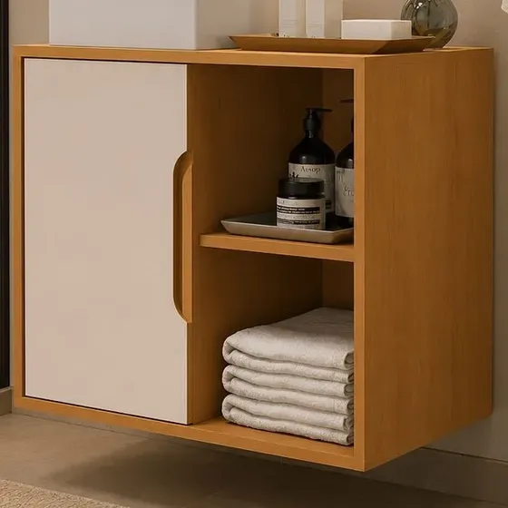 Kit De Banheiro Baren Organizador Com Cuba 1 Porta Ibiza Ac