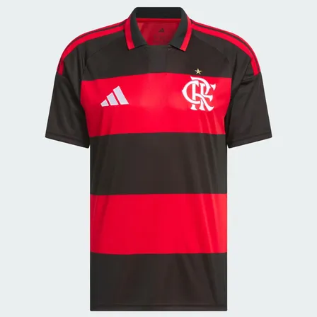 Camiseta De Futebol Masculina Torcedor Cr Flamengo 26 adidas Vermelho Caveira Gg Lisa