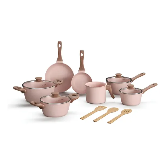 Jogo De Panelas Em Cerâmica 10 Peças Antiaderentes Indução Style Cook Mimo Style