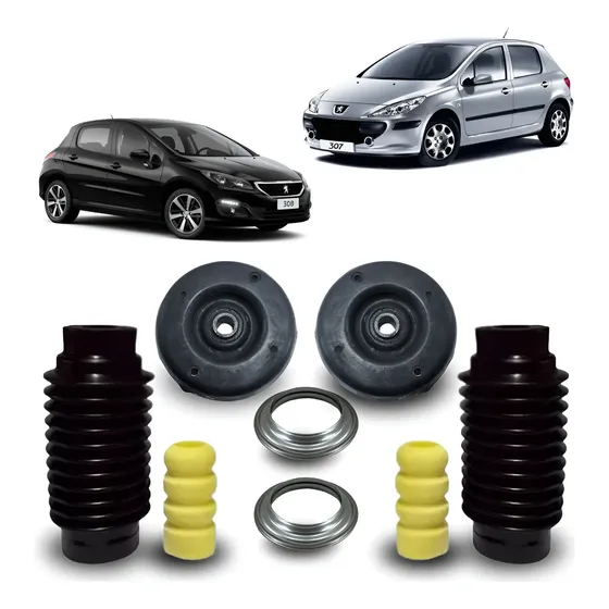 Kit Coxim Batente Amortecedor Dianteiro Peugeot 307  308