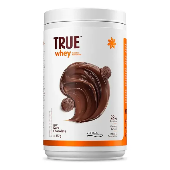 Whey protein True Source em pó sabor Chocolate amargo x 837g