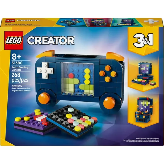 Console de videogame retrô LEGO® Creator 3 em 1 31380