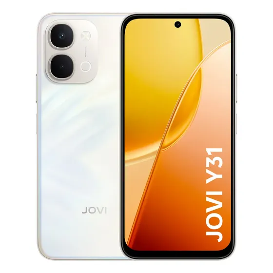 Smartphone Jovi Y31 256GB 8GB + 8GB RAM Expansível e Câmera 50mp Bateria 7200mah - Branco Lírio