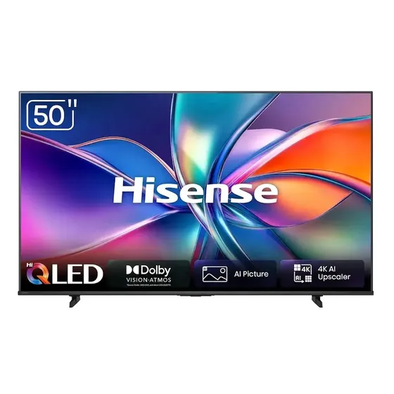 Smart Tv Hisense Hi-qled 4k 50 Polegadas Com Processador Ai, Dolby Atmos E Compatibilidade Alexa - 50q6qvv